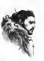 Jon Snow Illustration Page Commission Comic Art